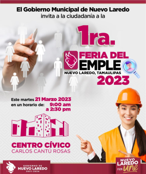 TODO LISTO PARA PRIMERA GRAN FERIA DEL EMPLEO 2023