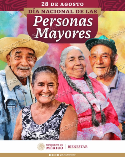 En el D&iacute;a Nacional de las Personas Adultas Mayores, el Gobierno de M&eacute;xico celebra a 11.5 millones de derechohabientes con pensi&oacute;n para su bienestar