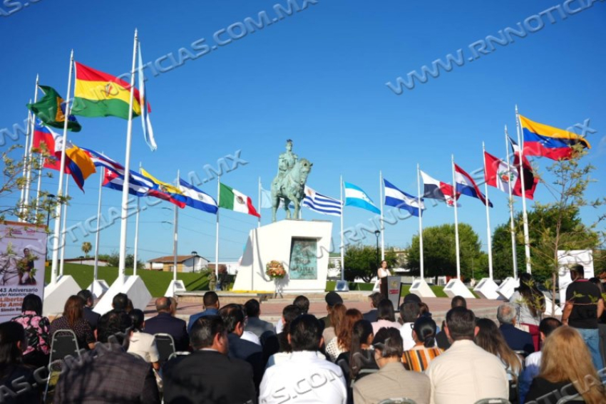 CONMEMORA GOBIERNO MUNICIPAL DE NUEVO LAREDO 243 ANIVERSARIO DEL NATALICIO DE SIMÓN BOLÍVAR