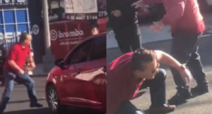 Alfredo Adame se vuelve a pelear en la calle; fue ahorcado y golpeado