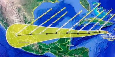 Cambia trayectoria de &ldquo;Grace&rdquo;