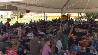 Llega oleada de m&aacute;s de mil 500 migrantes v&eacute;nzanlos a Nuevo Laredo