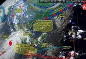 Vigilan la posible formaci&oacute;n de un cicl&oacute;n cerca de Tamaulipas