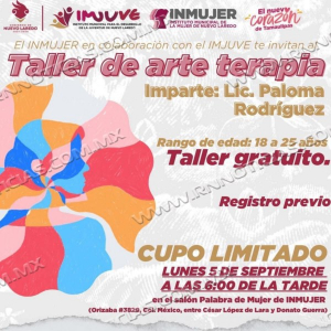 IMPARTIR&Aacute;N TALLER GRATUITO DE ARTETERAPIA