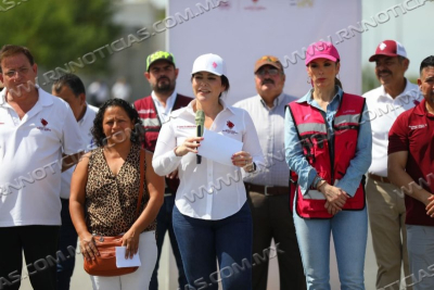 ENTREGA ALCALDESA CARMEN LILIA CANTUROSAS OBRAS DE INFRAESTRUCTURA  AL SUR DE LA CIUDAD