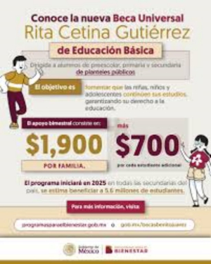 Fechas y requisitos para solicitar en l&iacute;nea la Beca Rita Cetina de mil 900 pesos
