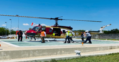 Menor herido en Matamoros es trasladado en helicóptero a Ciudad Victoria
