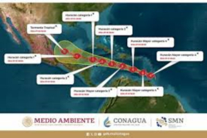 Prevén que huracán Beryl impacte México en dos ocasiones