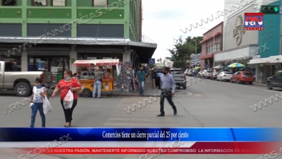 VIDEO Comercios tiene un cierre parcial del 25 por ciento