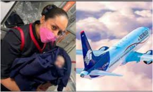 Nace bebé en vuelo de Aeroméxico