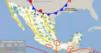 Sistema frontal reforzaría las precipitaciones en Tamaulipas