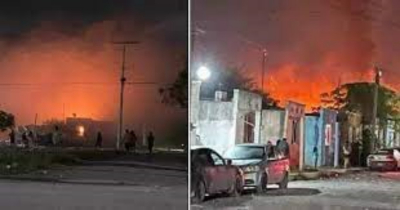 Explosi&oacute;n en por lo menos 6 casas en Valle Hermoso; un muerto cinco heridos