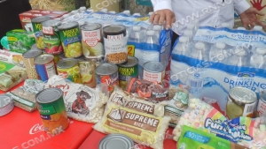 Recolecta Cáritas 5 toneladas de alimentos para damnificados por tormenta