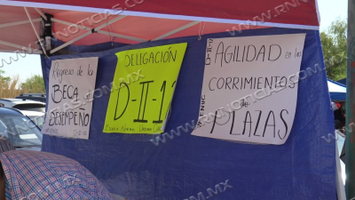 Maestros llevan 3 d&iacute;as en paro de labores; piden soluci&oacute;n a peticiones