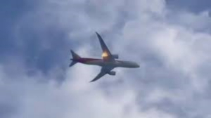 Avi&oacute;n choca contra un p&aacute;jaro y se incendia en el aire