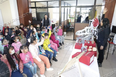 LLEVA GOBIERNO MUNICIPAL MUSEO DE HISTORIA NATURAL A ESCUELAS DE NIVEL B&Aacute;SICO