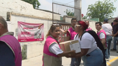 VIDEO Llegan a Nuevo Laredo m&aacute;s de un mill&oacute;n de boletas para jornada electoral del 2 de junio