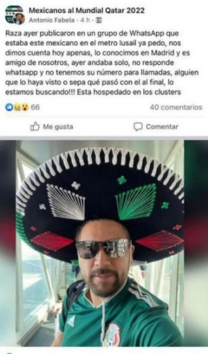 Mexicano se encuentra desaparecido en Qatar
