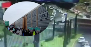 Autobús quiso ganarle al tren y fue embestido en EdoMex