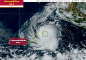 Huracán ‘Kristy’ cerca de costas mexicanas