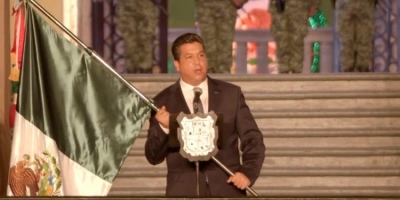 Gobernador de Tamaulipas da el Grito de Independencia