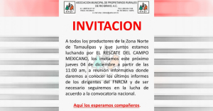 Productores del norte de Tamaulipas decidir&aacute;n este jueves si contin&uacute;an los bloqueos