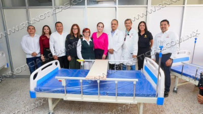 CARMEN LILIA CANTUROSAS FORTALECE SERVICIOS MÉDICOS CON ENTREGA DE CAMAS HOSPITALARIAS EN EL IMSS Y HOSPITAL GENERAL