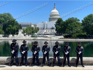 La Guardia de Honor del Puerto de Entrada de Laredo gana premio en la competencia de la Semana Nacional de la Policía