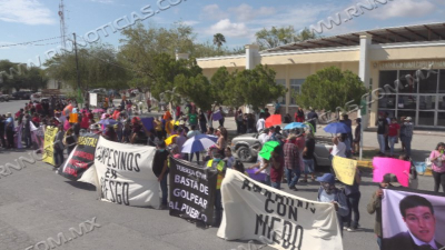 Anáhuac se manifiesta contra abusos de Fuerza Civil