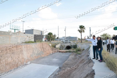 RESOLVER&Aacute;N PROBLEMAS DE INUNDACIONES AL SURPONIENTE DE NUEVO LAREDO