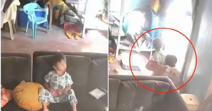 Abuelita se convierte en heroína al proteger a su nieto durante sismo de 7.8 en Filipinas