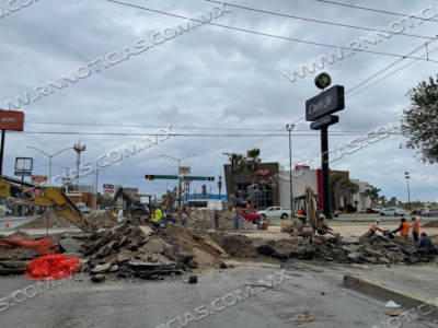 AVANZA OBRA DE DRENAJE SANITARIO Y PLUVIAL EN AVENIDA REFORMA