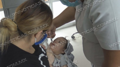 Sector Salud al 70 por ciento en meta de vacunaci&oacute;n contra influenza en menores