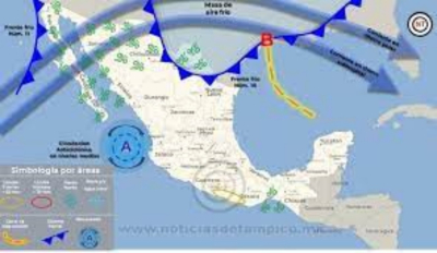 Viene frente frío 10 y 11 con temperaturas de 0 a 5 grados
