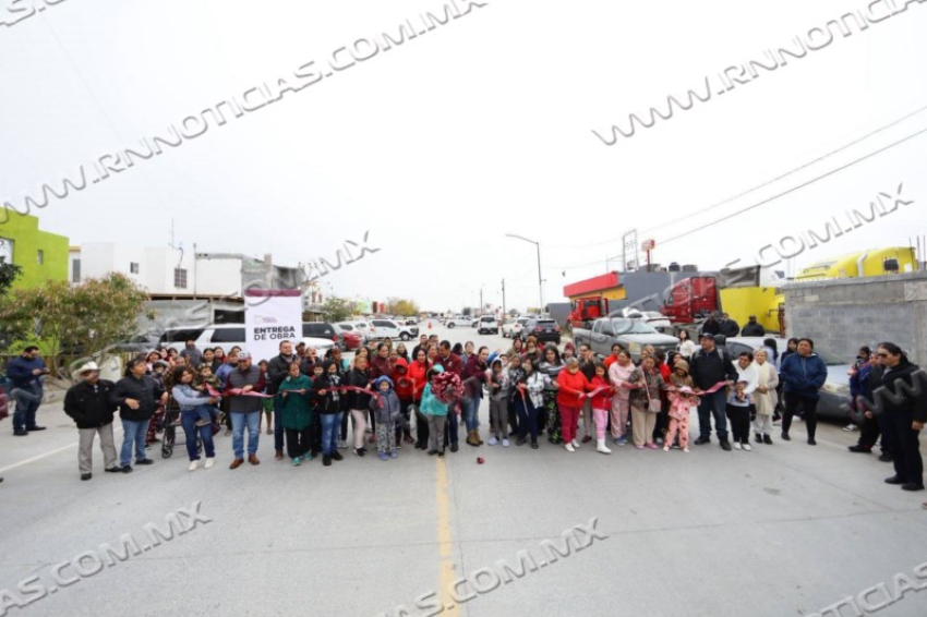 GOBIERNO DE NUEVO LAREDO REFUERZA INFRAESTRUCTURA VIAL EN LOS OLIVOS; ENTREGA CALLES PAVIMENTADAS CON CONCRETO HIDRÁULICO