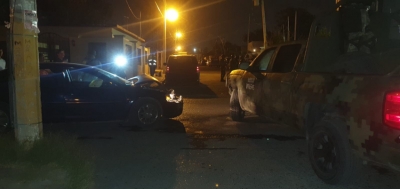 Militares causan choque y deja 5 lesionados entre ellos dos niños