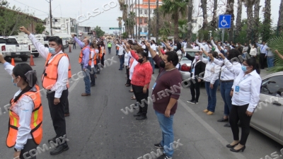 Realizan simulacro en oficinas de la presidencia municipal