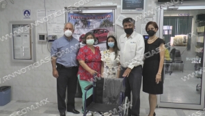 Entrega Club de Leones donativo al Hospital civil