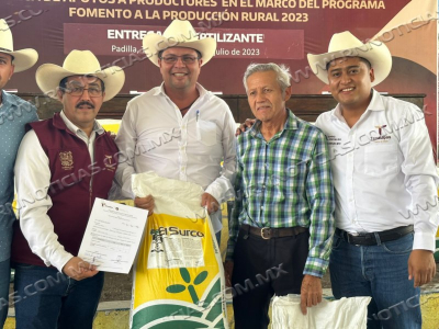 Contin&uacute;a la entrega de fertilizantes para el bienestar en Tamaulipas.