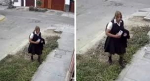 Sujeto se disfraza de colegiala para acosar estudiantes