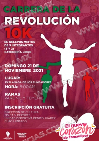CONMEMORA GOBIERNO MUNICIPAL REVOLUCI&Oacute;N MEXICANA CON CARRERA 10K