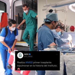 Recibe tampique&ntilde;a el primer trasplante bipulmonar del IMSS