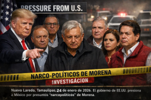 Estados Unidos presiona a M&eacute;xico por presuntos &ldquo;narcopol&iacute;ticos&rdquo; de Morena.