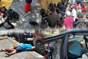 Elementos de la Guardia Nacional asesinan dos personas en pleno centro de la ciudad.