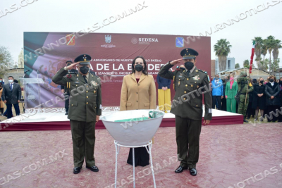 REPRESENTANTES BINACIONALES E INSTITUCIONES CONMEMORAN  D&Iacute;A DE LA BANDERA
