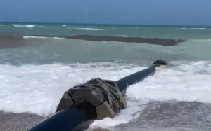 Derrame de sustancia desconocida en playa de Altamira, pone en riesgo ecosistema