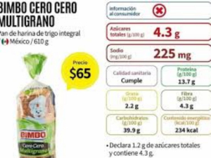 Profeco alerta por consumo de pan Bimbo “Cero Cero” por este motivo