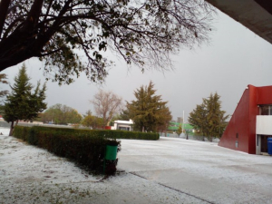 Hidalgo registra granizada, lluvia y hasta un tornado