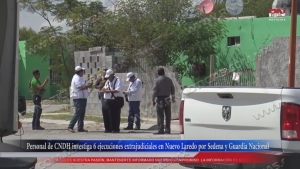 VIDEO  Personal de CNDH investiga 6 ejecuciones extrajudiciales en Nuevo Laredo por Sedena y Guardia Nacional