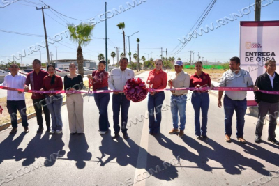 GOBIERNO MUNICIPAL MEJORA INFRAESTRUCTURA SANITARIA Y VIAL DE TRES COLONIAS AL PONIENTE DE NUEVO LAREDO